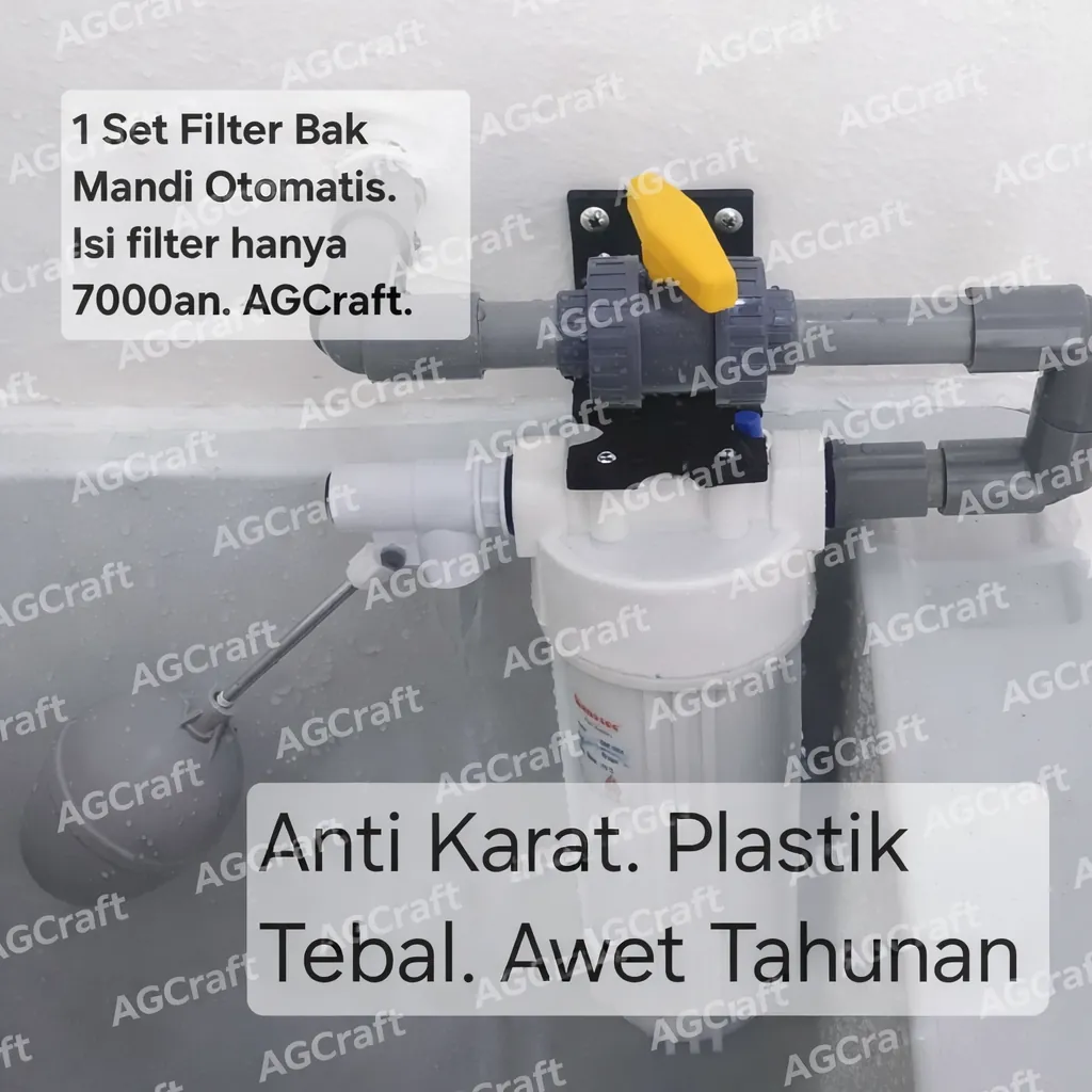 saringan bak mandi jernih